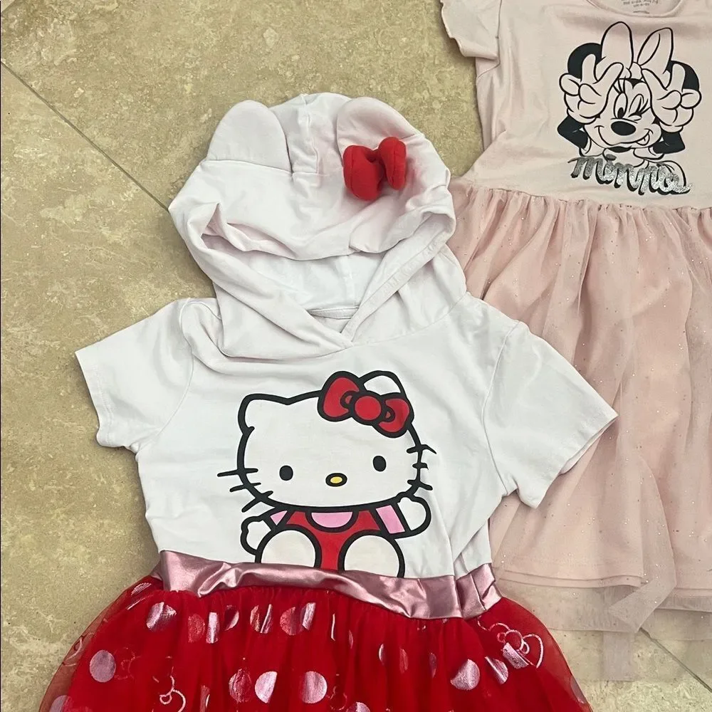 Hello Kitty and Minnie Mouse Dress Bundle